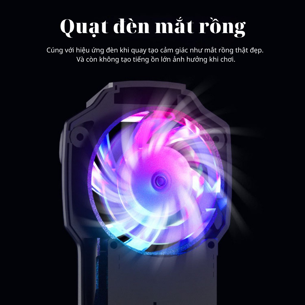 Memo FL05 - LED RGB | Quạt tản nhiệt gaming cho điện thoại