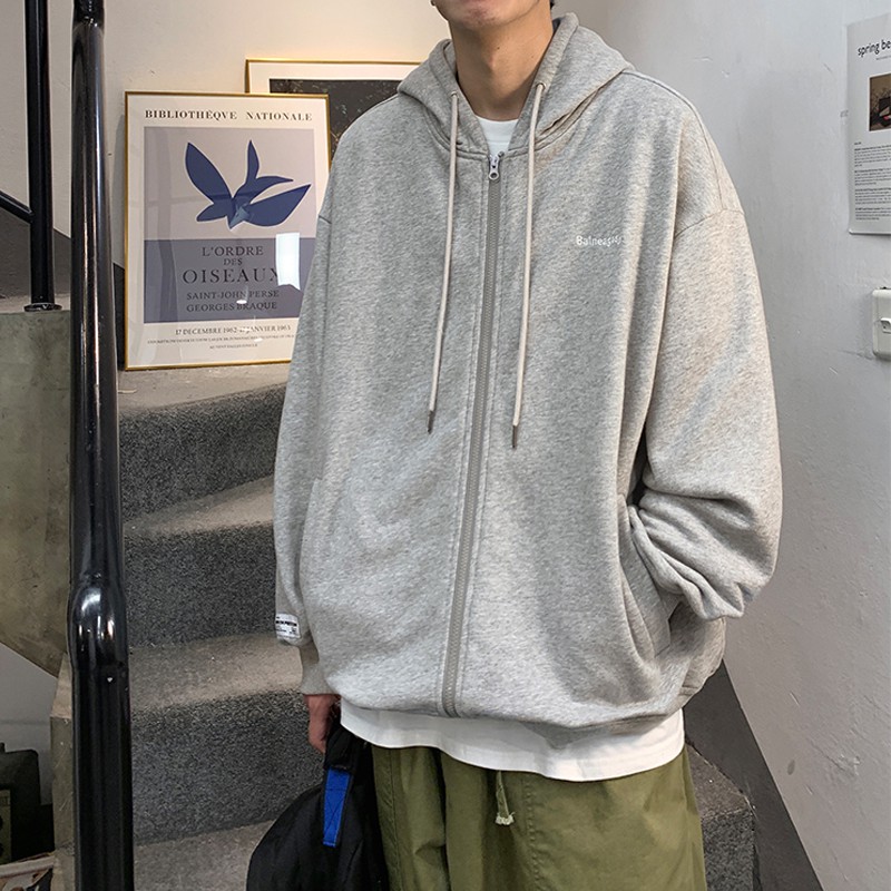 Áo khoác mũ trùm dài tay thời trang cho nam | BigBuy360 - bigbuy360.vn