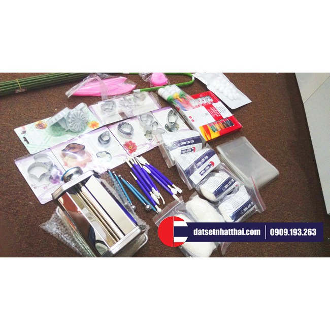 BỘ DỤNG CỤ LÀM HOA ĐẤT SÉT BẤT TỬ CHUYÊN NGHIỆP CHO CHỦ SHOP KINH DOANH, NGHỆ NHÂN THỦ CÔNG MỸ NGHỆ