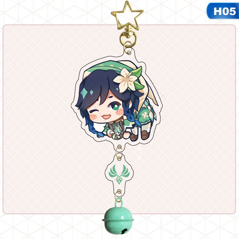 Móc Khóa Nhựa Acrylic Hình Nhân Vật Game Novel Genshin