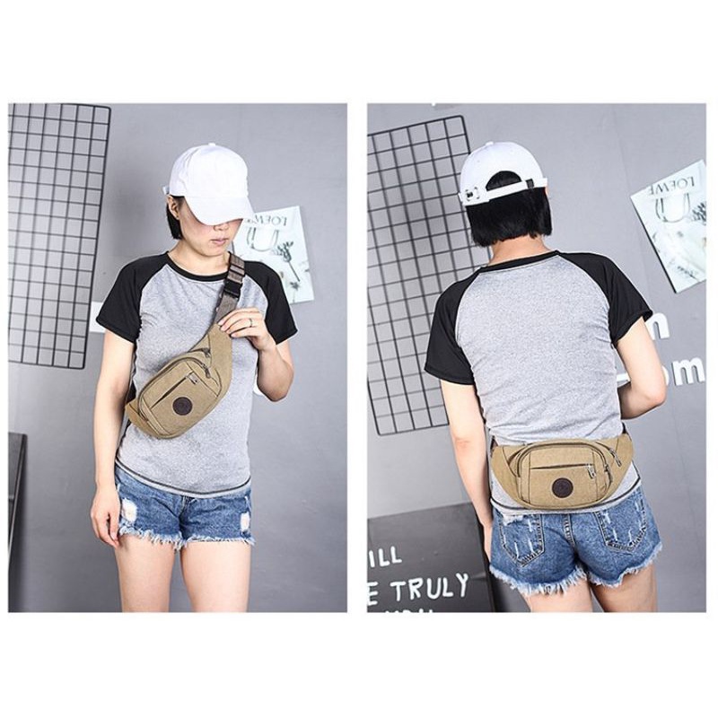 GIẢM SỐC Túi bao tử sport ,túi đeo chéo unisex nam nữ