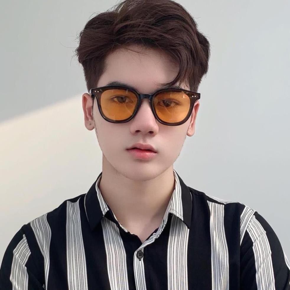 Kính râm nam nữ đen vàng, Mắt kính thời trang gọng đẹp chống uv400 - K350 shop004 | BigBuy360 - bigbuy360.vn