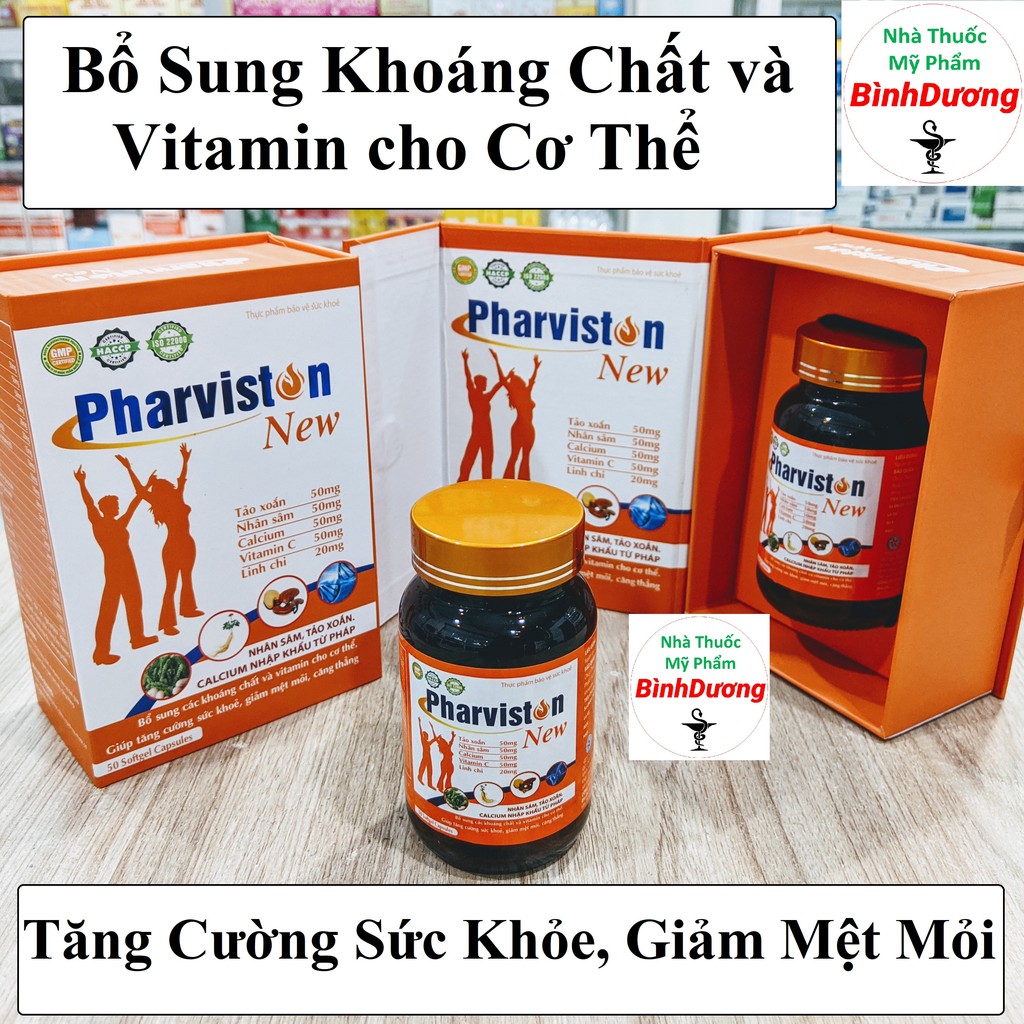 [Lẻ 1 viên] PharViston - Viên uống Tăng Sức Khỏe, Bồi Bổ Cơ Thể - Chiết xuất Nhân Sâm, Linh Chi  [CHÍNH HÃNG] - FreeShip | Thế Giới Skin Care