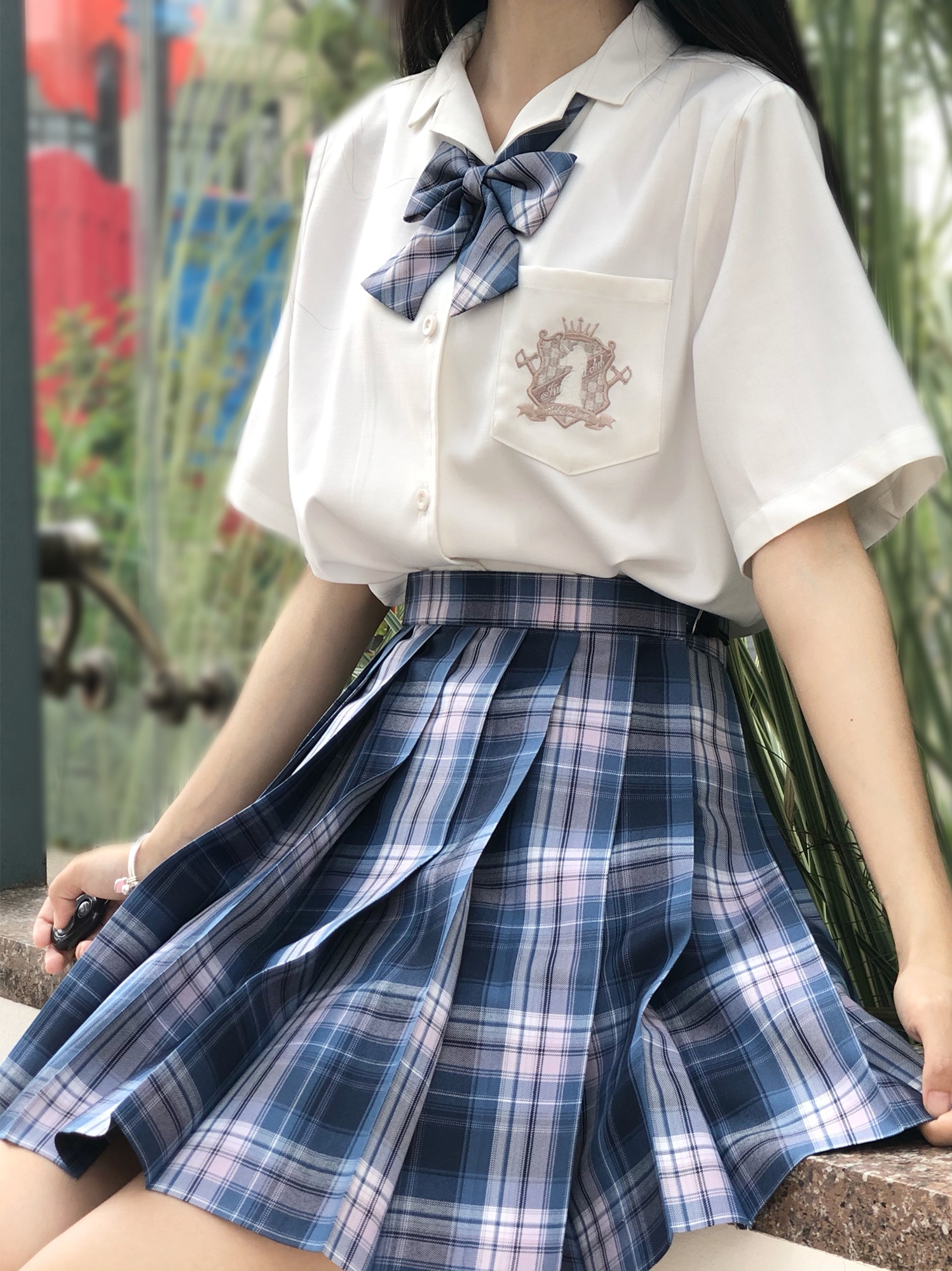 【jihejia-晚樱诗】Váy + nơ Gakusei jk Seifuku đồng phục | BigBuy360 - bigbuy360.vn