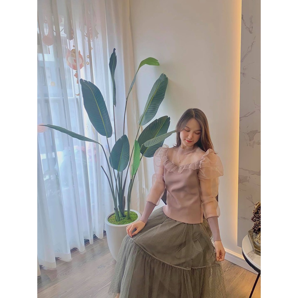 Áo len phối ren nữ | BigBuy360 - bigbuy360.vn