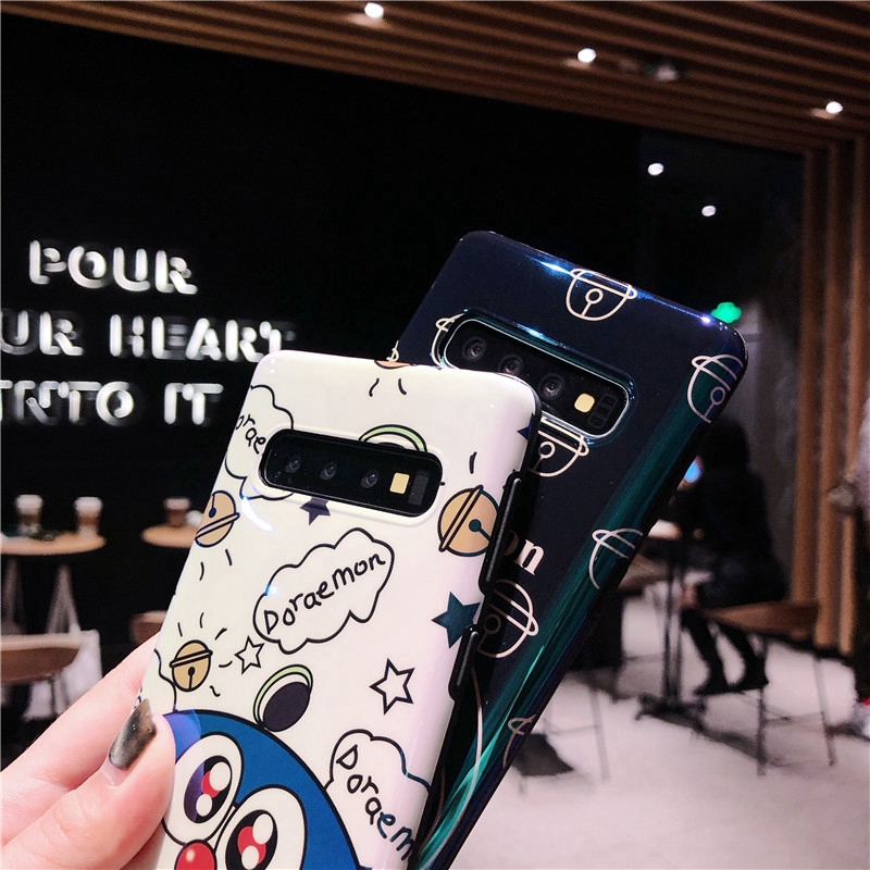 Doraemon Phone Case Samsung Galaxy S10 Plus Samsung S8 S9 Note 8 Note 9 Back Cover Cartoon Mobile Phones TPU