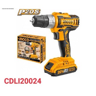 Máy khoan pin 20v ingco CDLI20024 ,máy khoan dùng pin ingco lithium 20V.