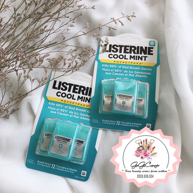 PHIM NGẬM THƠM MIỆNG, DIỆT KHUẨN LISTERINE COOL MINT POCKETPAKS