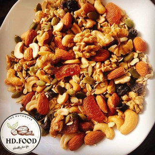 Granola 15% yến mạch mix 7 loại hạt - món ăn dinh dưỡng cho bà bầu