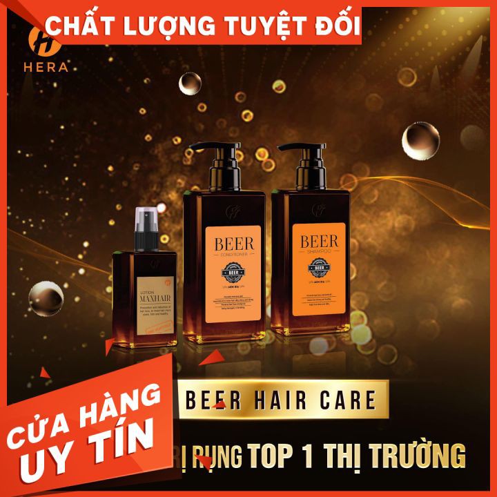 Dầu gội Hera Beer , Combo Gội + Xả +Tinh dầu chống rụng ,kích thích mọc tóc