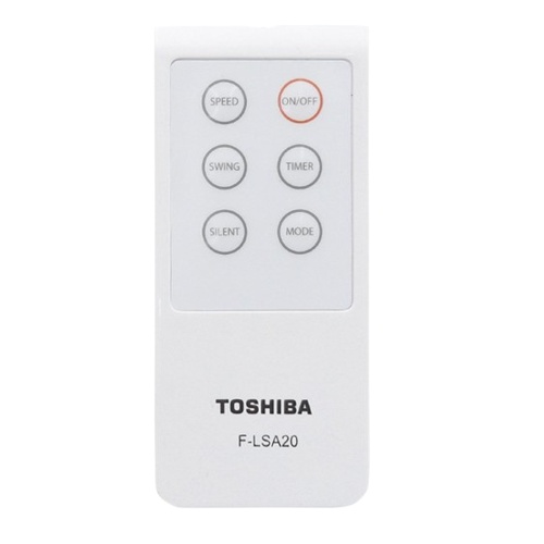 Quạt đứng điều khiển từ xa Toshiba F-LSA20(W)VN 5 cánh hẹn giờ tắt /mở màu trắng - Bảo hành hãng 12 tháng