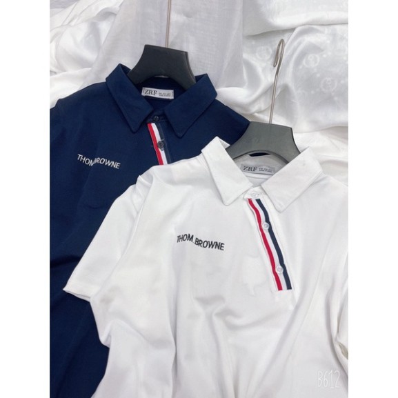 MECHIPXINH - VÁY POLO SUÔNG THÊU THOM BROWNE CỪU