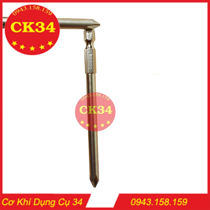 Mũi Vít Bake Phi 6 PH1 Chuôi Lục Giác Cho Máy Khoan, Bắn Vít