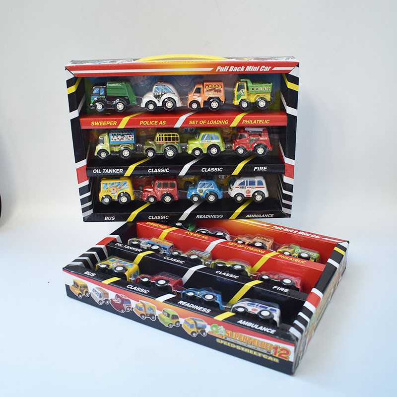 Set 12 ô tô mini chạy bánh đà cho bé mới nhất 2020