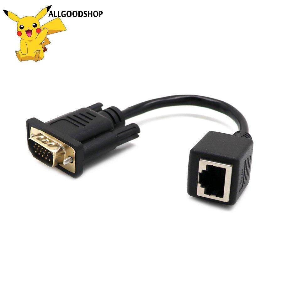 Cáp Chuyển Đổi Vga Sang Lan Cat5 Cat5E Rj45 Dài 0.15m | BigBuy360 - bigbuy360.vn
