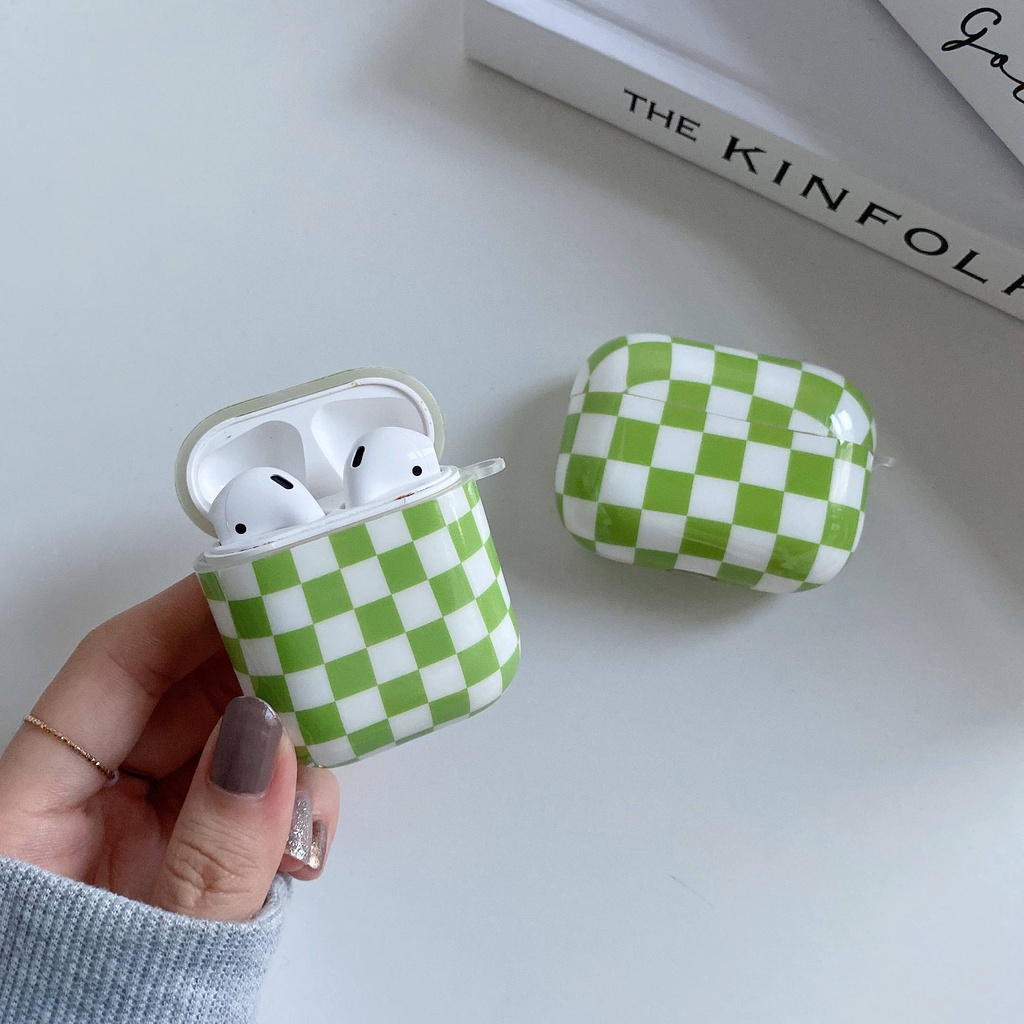 Vỏ Bảo Vệ Hộp Sạc Tai Nghe compatible AirPods3 compatible AirPods3 Pro 2Gen Màu Đen/Xanh Lá