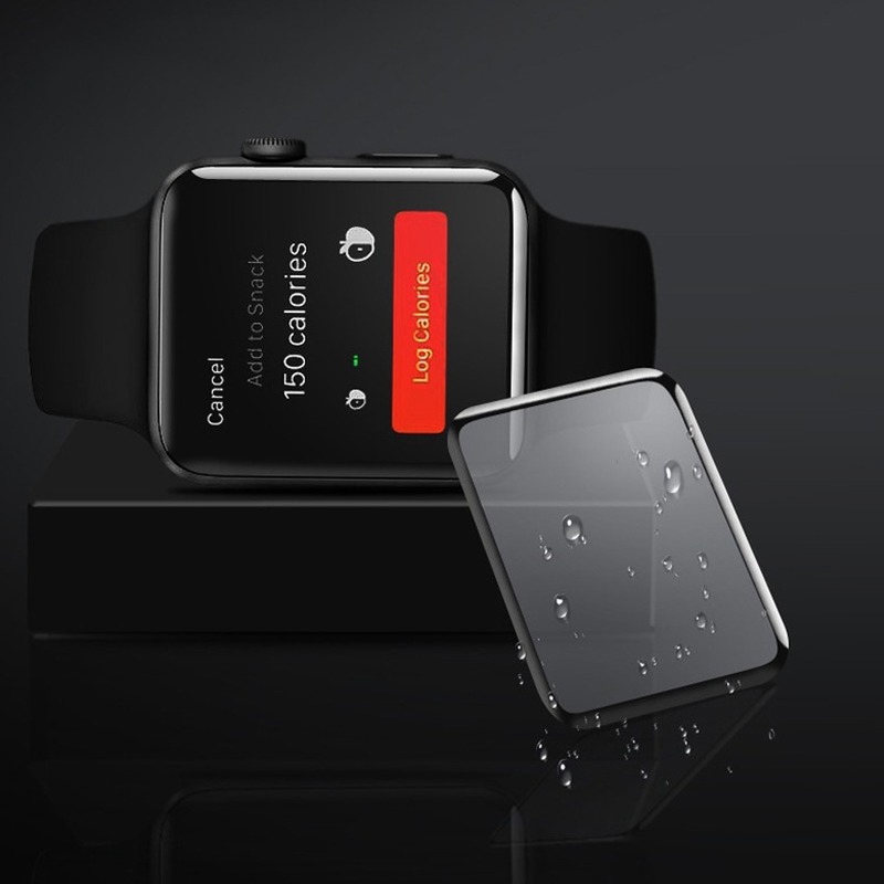Kính Cường Lực 9H Bảo Vệ Toàn Màn Hình Viền Cong Cho Apple Watch 49mm 44mm 40mm 41mm 45mm Band Series 8 Ultra 7 6 5 1 2 3 HD Edge