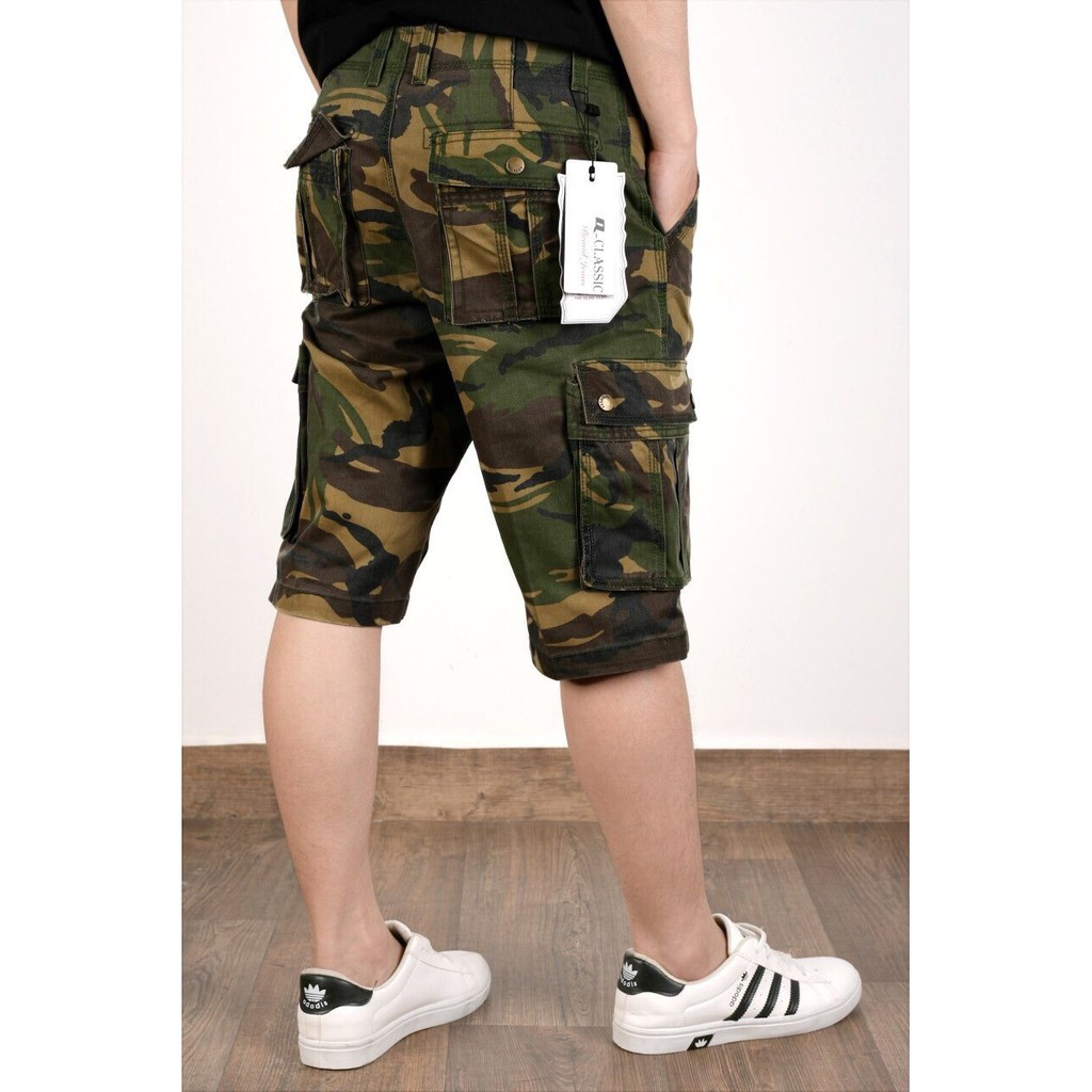 Quần Short Kaki Nam Túi Hộp Cap Cấp Vải Dày Chỉ May Lớn Khong Ra Màu Không Xù | BigBuy360 - bigbuy360.vn