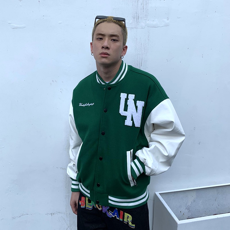 Áo Khoác Bóng Chày Thêu Hình Đại Bàng Phong Cách Hip Hop Cho Nam