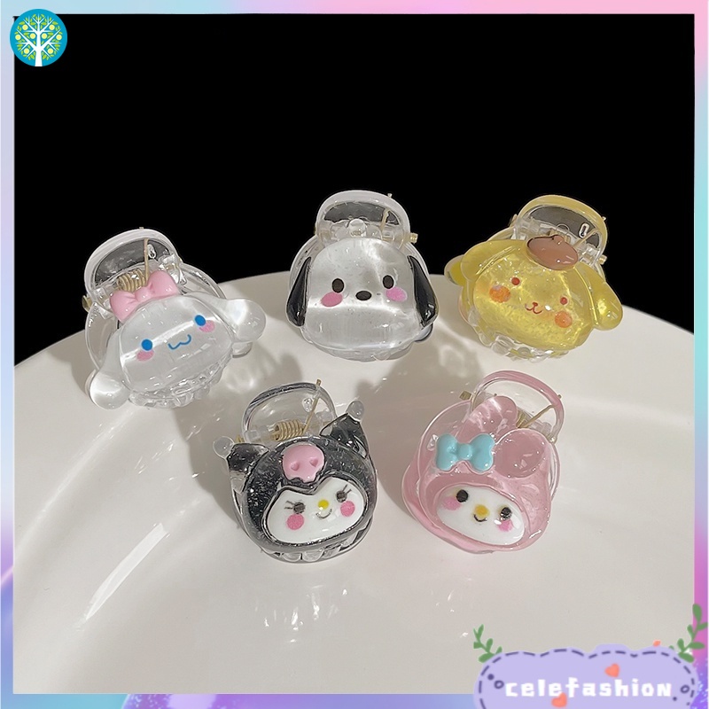 SANRIO Kẹp Tóc Hình Melody Kuromi Purin Dễ Thương Cho Bé Gái