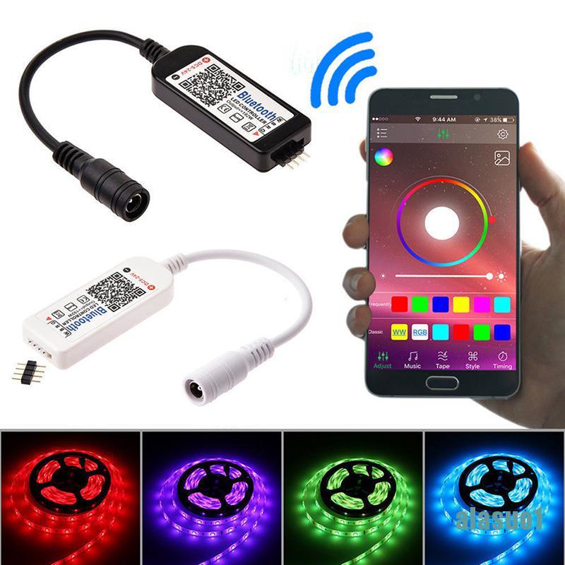 Bộ điều khiển đèn Led kết nối Bluetooth/Wifi mini dành cho dây đèn LED 5050 3528 Rgb/Rgbw