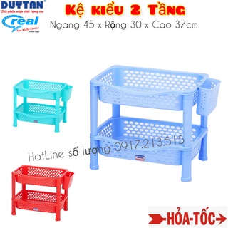Kệ chén nhựa úp chén dĩa 2 tầng kệ kiểu - nhựa duy tân