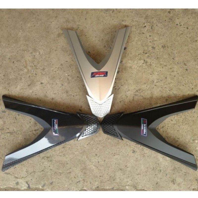 Ốp Mặt Nạ EX155 Exciter 2021-2023 VVA Carbon/Đen Nhám/Trắng Bạc