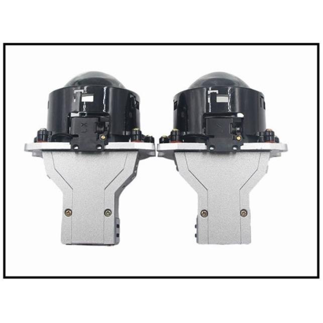 LED pha bi cầu DAO 65W giá bộ 2 đèn thấu kính siêu sáng TẶNG 2 nón cao su lắp đặt