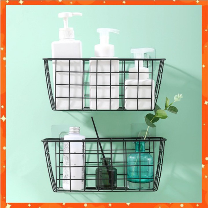 1 KỆ SÂU LÒNG ĐỂ ĐỒ NHÀ TẮM , NHÀ BẾP DÁN TƯỜNG (HSN)