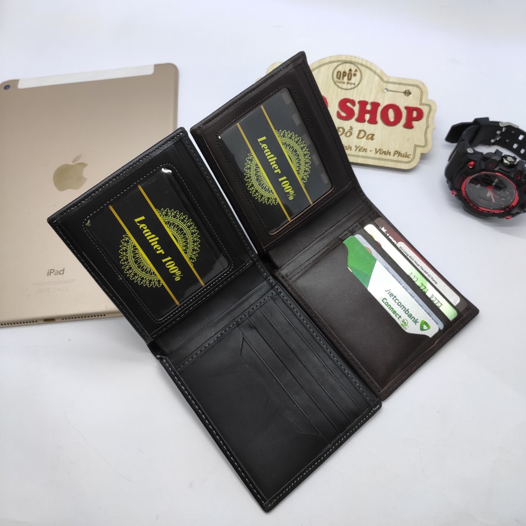 Ví Da Nam Full Box Da Bò Nappa Thật 100% Hàng Cao Cấp