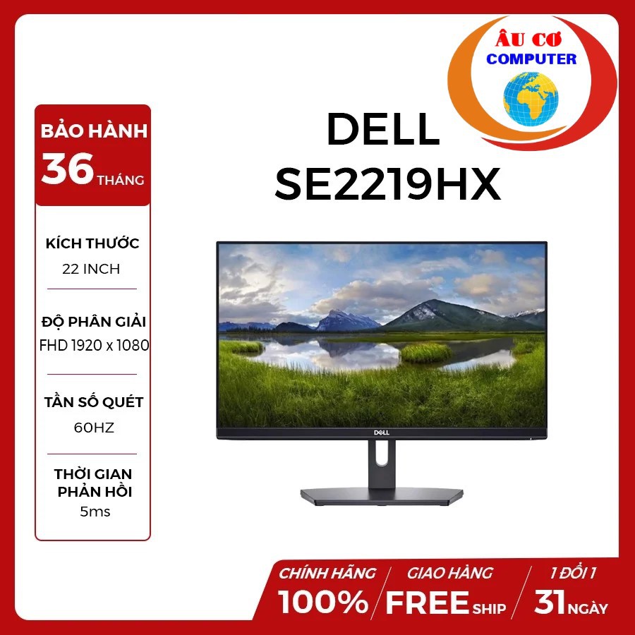 Màn hình máy tính DELL SE2219HX 21.5 inch FHD 60Hz - viền mỏng