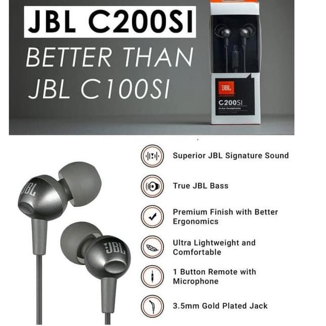 Tai Nghe Nhét Tai Jbl C200Si Chuyên Dụng Chất Lượng Cao C100Si