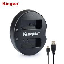 Đốc sạc đôi + 2 Pin LP-E12 cho Canon M10 M50 100D M2 EOS-M – KINGMA chính hãng