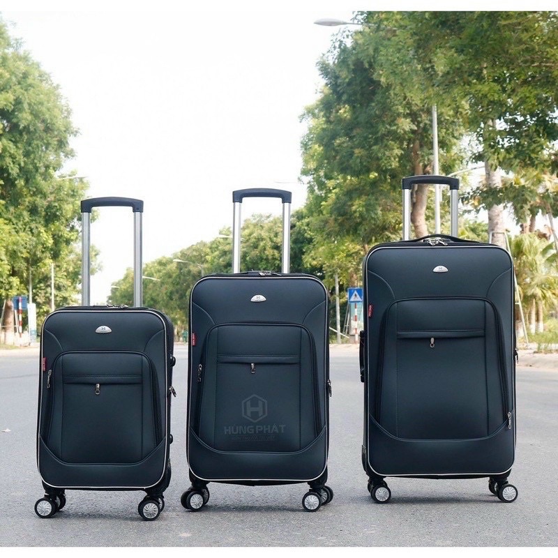 GIAO HỎA TỐC-Vali kéo 4 bánh Hùng Phát vải dù chống thấm,siêu bền - HN3