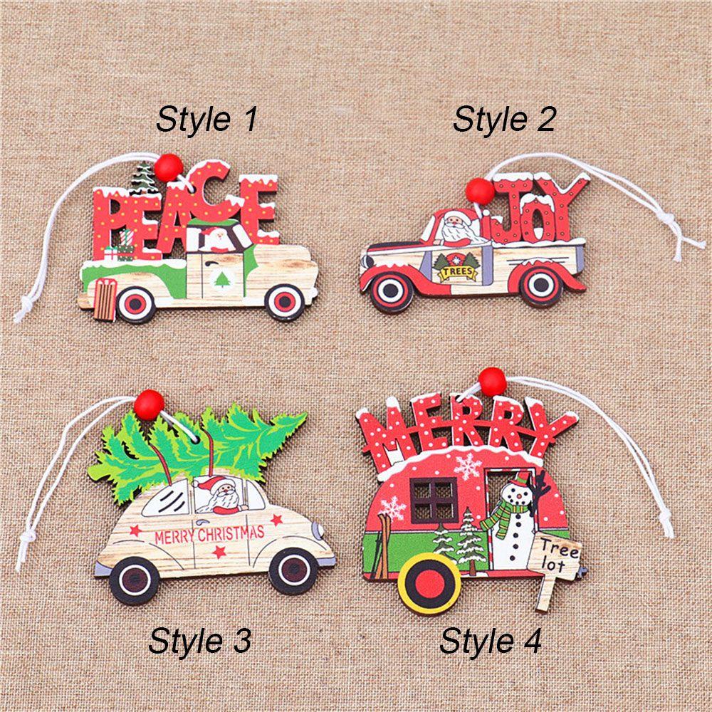 KUNHEV Phụ Kiện Treo Trang Trí Giáng Sinh / Năm Mới Bằng Gỗ Siêu Bền