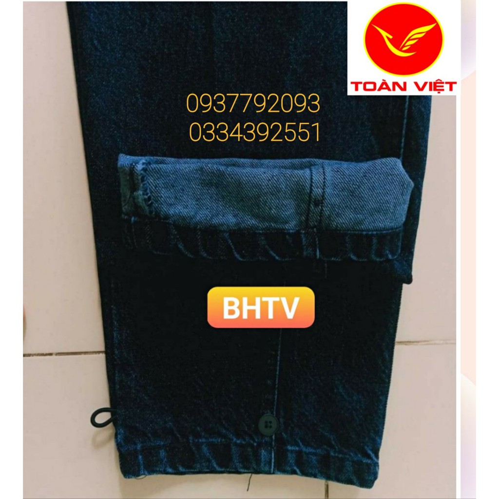 Quần áo jean thợ hàn , jean điện lực ( vải chuẩn 100% cotton)