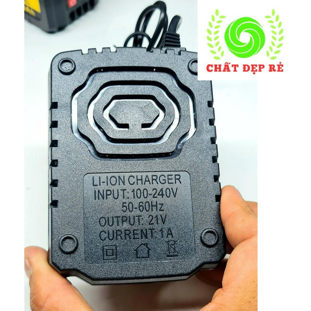 Sạc gài, Sạc bàn cho pin phổ thông 21V, máy khoan, bu lông máy mài Makita, Dewalt, Hukan, Hitachi,..Dòng  thật 2A