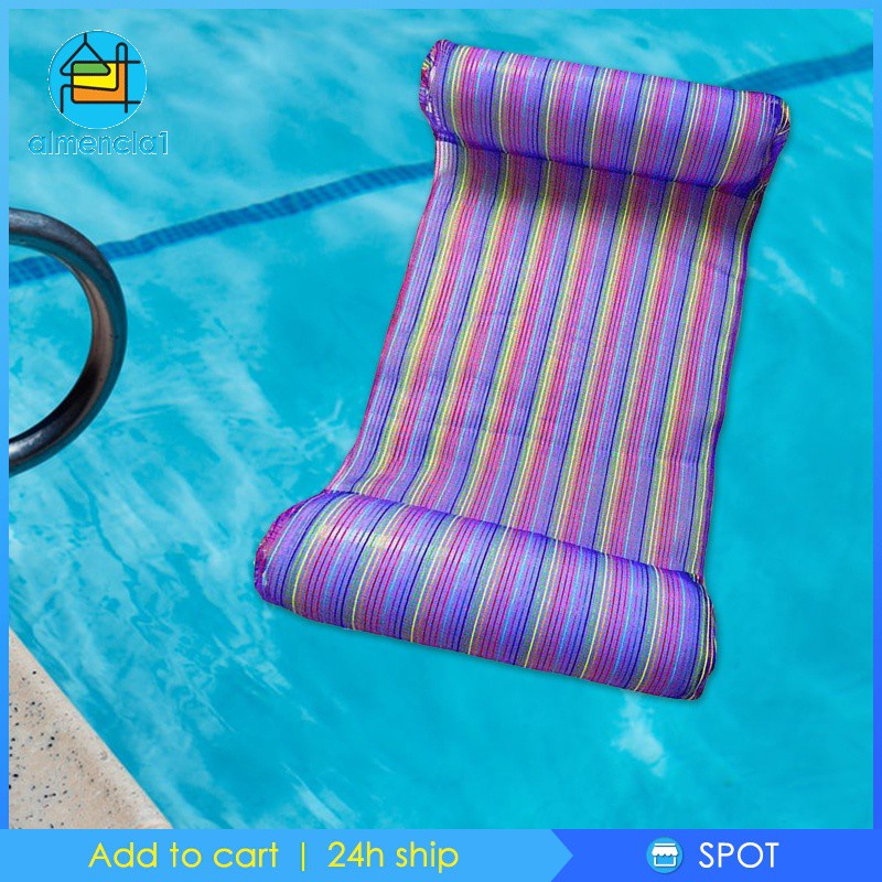 [ALMENCLA1] Inflatable Swimming Floating Float Hammock Beach Lounge Bed Pool