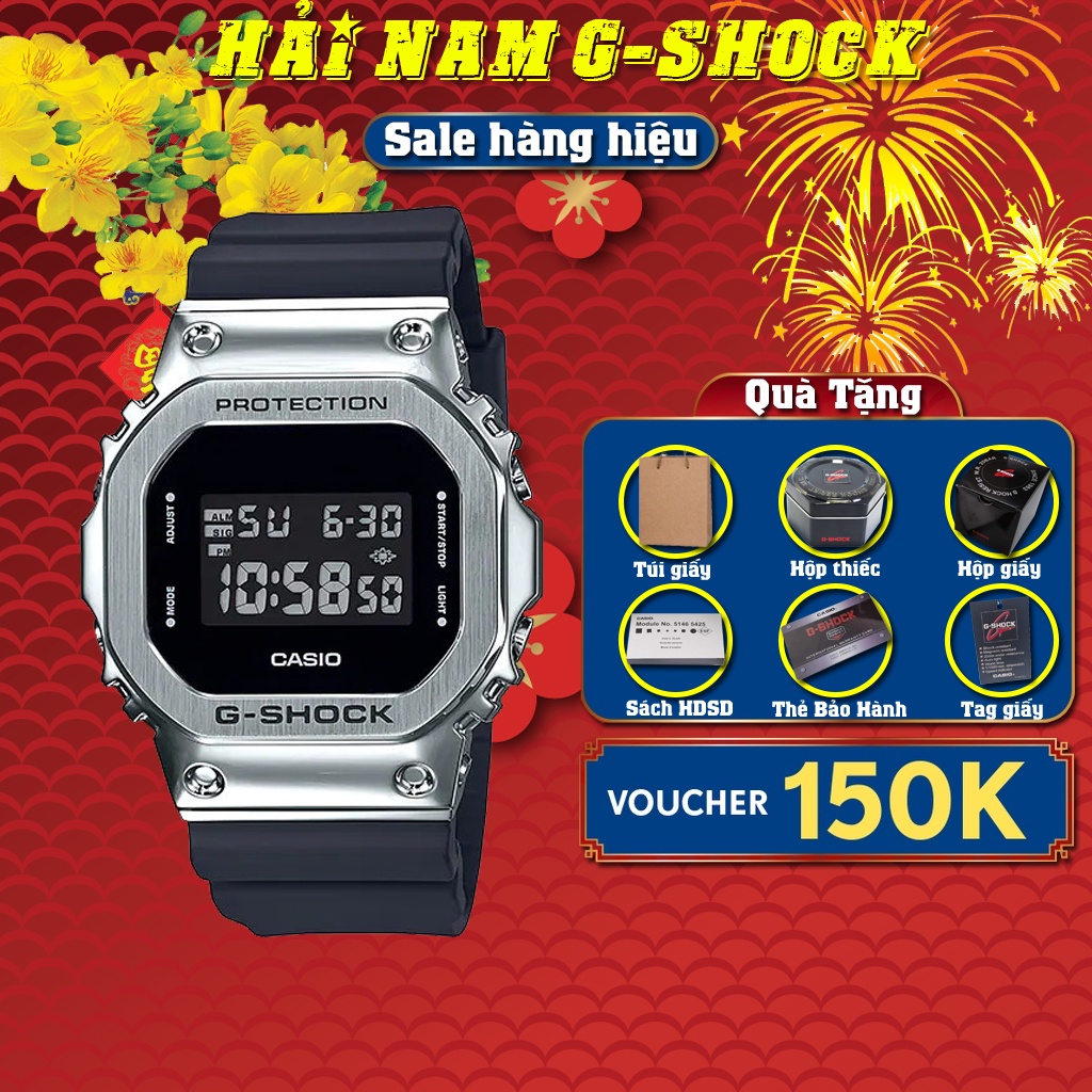 Đồng hồ nam G-SHOCK GM-5600-1JF | GM-5600 | GM5600 | Full phụ kiện