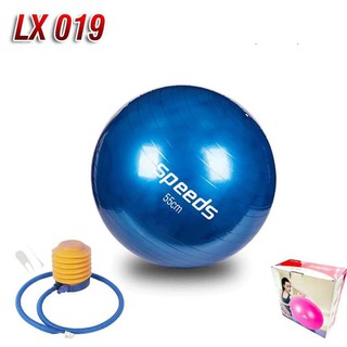 Mới Bóng Tập Yoga + Bơm 55cm Lx019-1
