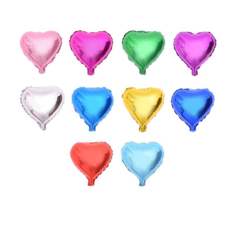 Bong Bóng Lõi Nhôm Hình Trái Tim 5/10/18 inch Trang Trí Tiệc Sinh Nhật Valentine