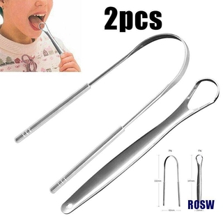 Dụng Cụ Cạo Lưỡi Bằng Thép Không Gỉ Bền Chăm Sóc Vệ Sinh Răng Miệng