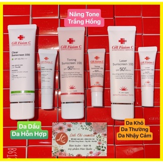 Kem Chống Nắng Cell Fushion C (Xanh-Đỏ-Hồng)