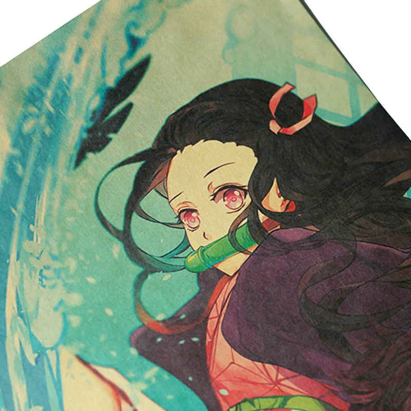 Poster treo tường in hình nhân vật phim hoạt hình Demon Slayer: Kimetsu No Yaiba Tanjirou Nezuko