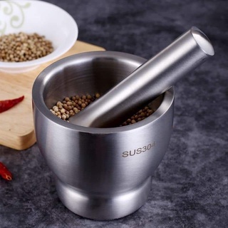 Bộ cối chày inox 304 12,7cm không rỉ