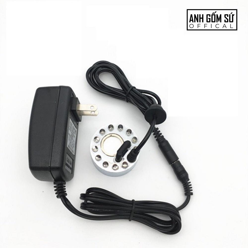 Máy tạo khói bể cá mini phun sương, đèn led đổi màu bằng kim loại chống rỉ - hàng cao cấp chính hãng