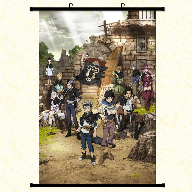 Poster vải anime Black Clover 30x45 tranh vải