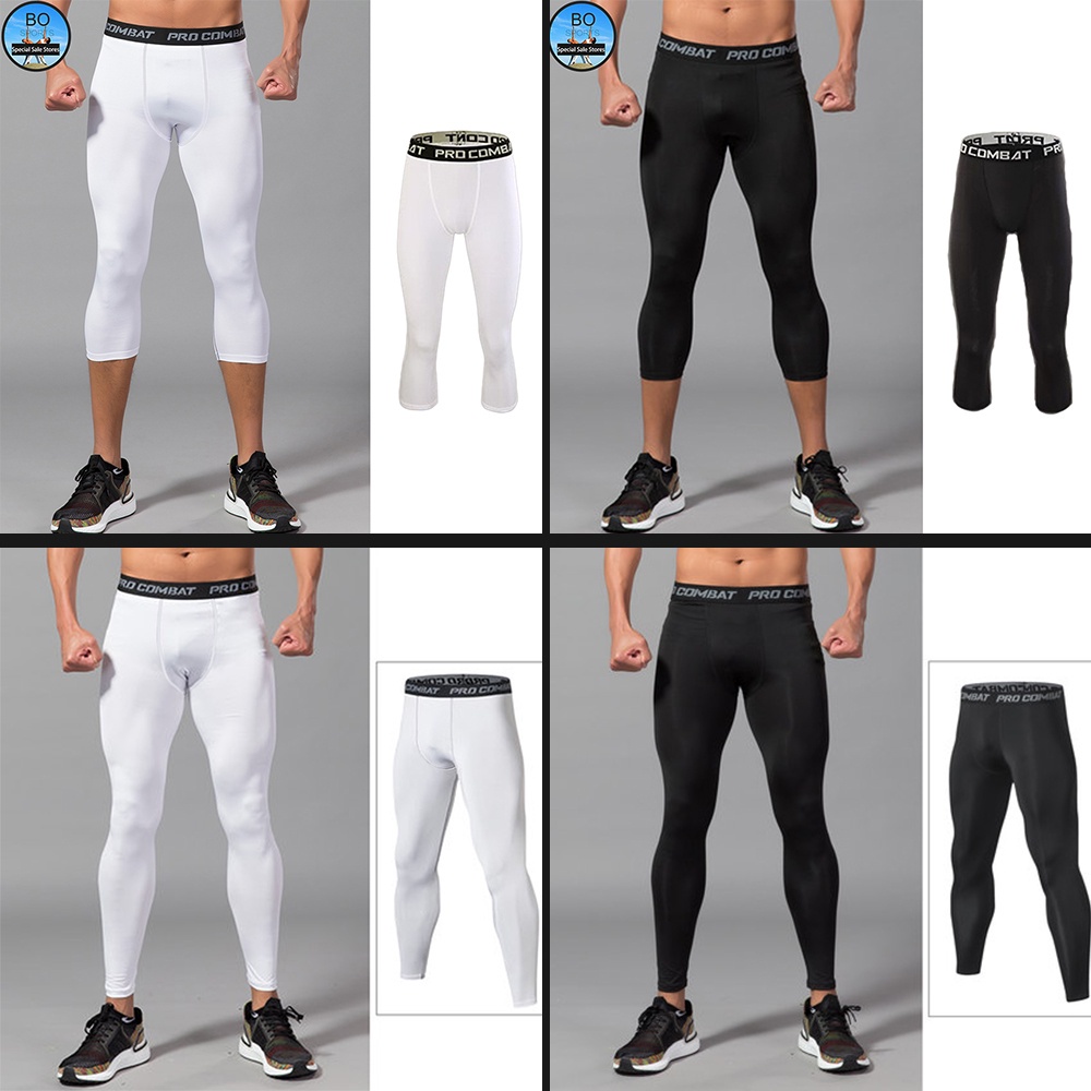 40-100KG Quần Legging Lửng 3 / 4 Phong Cách Thể Thao Năng Động Dành Cho Nam