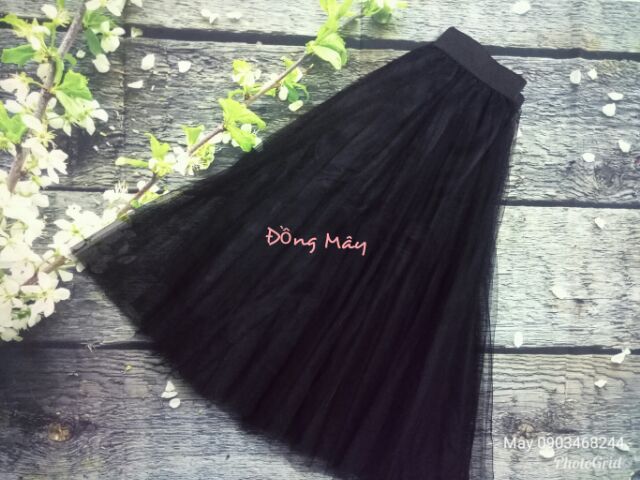 KÈM ẢNH THẬT_Chân váy Tulle công chúa 4 lớp xòe