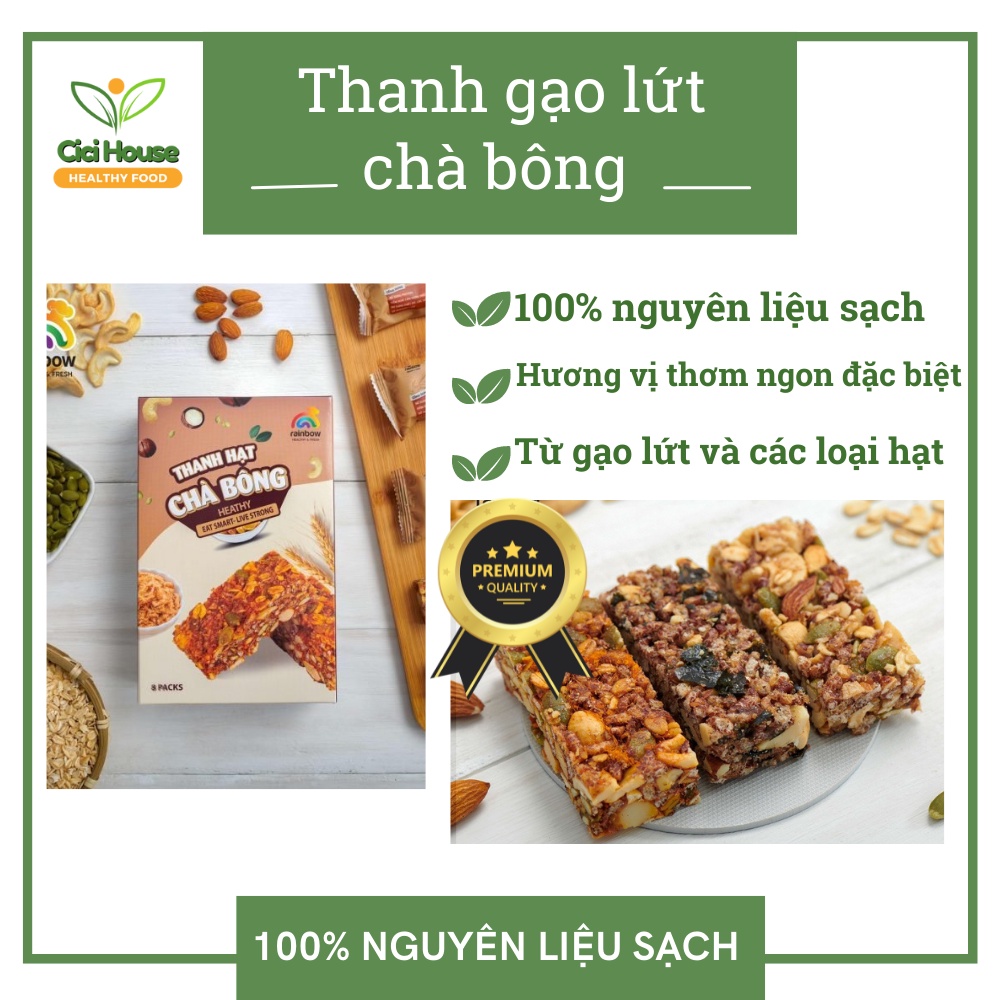 Thanh Hạt Chà Bông Sấy Giòn Ăn Liền, Bánh Dinh Dưỡng cung cấp năng lượng, eatclean, bánh ăn kiêng, giảm cân, bánh ăn dặm